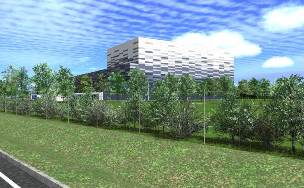 Plan 3D batiment industriel sca normande