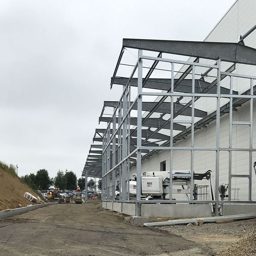 extension d'un batiment d'entreprise