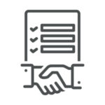 Une poignée de mains et un document, évoquant la contractualisation et les accords professionnels.