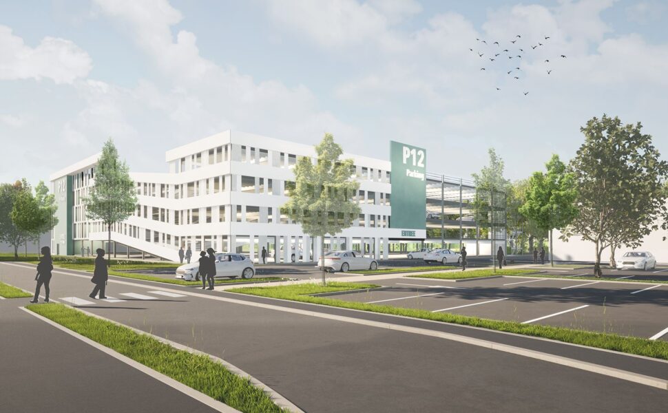 Plan 3D du P12 du CHU CAEN NORMANDIE