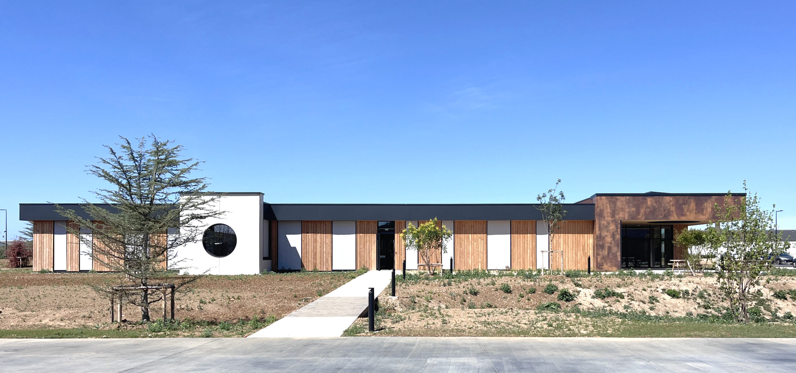 Chantier création atelier et bureaux Rougier Mondeville